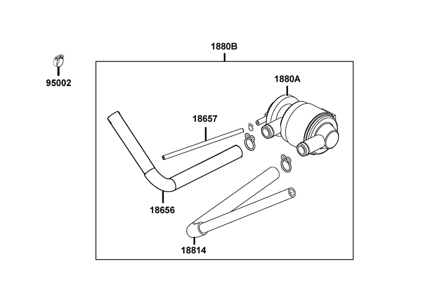 F21 Air Cleaner Two parts diagram