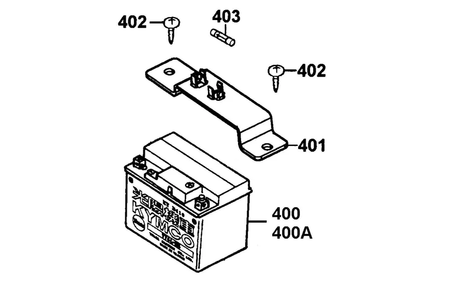 F11 Battery parts diagram