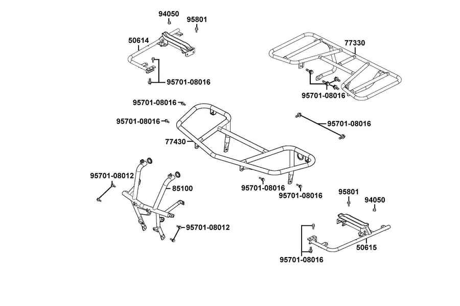 F22 Carrier Luggage parts diagram