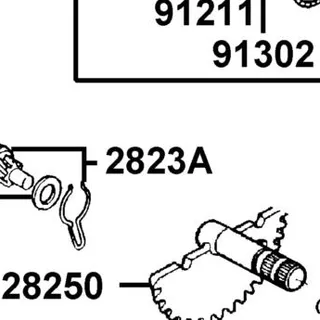 2823A-GKAK-W10 GEAR ASSY KICK DRIVEN — diagram cutout