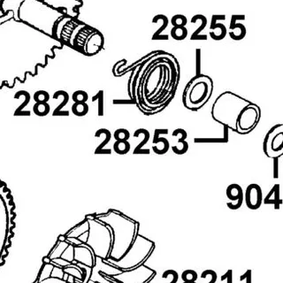 28253-GBN2-C00 BUSH KICK SPDL — diagram cutout