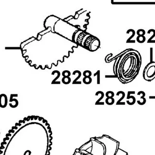 28281-GBN2-C00 SPRING KICK RETURN — diagram cutout