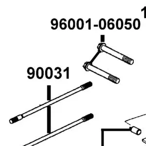 90031-KUDU-C01 BOLT A STUD 8*200.5 — diagram cutout