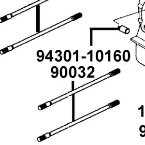 90032-KUDU-C00 BOLT B STUD 8*208.5 — diagram cutout