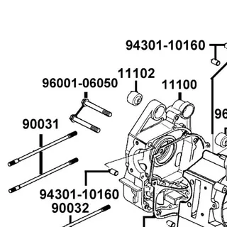 96001-06050-08 BOLT FLANGE 6*50 — diagram cutout