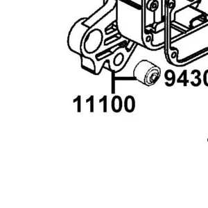 11100-KGBG-C00 CRANK CASE COMP.,R — diagram cutout