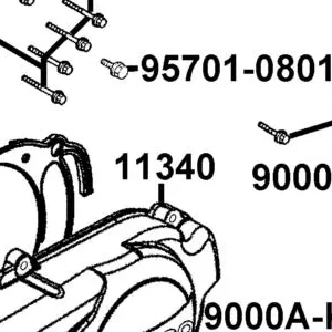 11340-LBD6-C00-N8A COVER COMP. L. CRANK CASE — diagram cutout