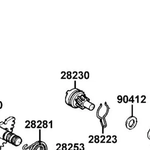 28230-GHAH-721 GEAR COMP KICK DRIVEN — diagram cutout