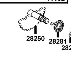 28250-GBN2-C00 SPINDLE COMP KICK STARTER — diagram cutout