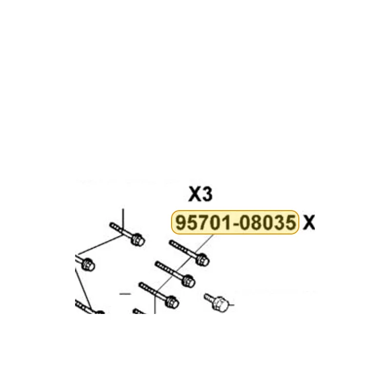95701-08035-00 BOLT FLANGE 8*35 (B) — diagram cutout
