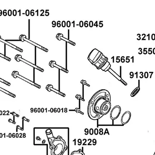 96001-06045-07G BOLT FLANGE SH 6*45 (C) — diagram cutout