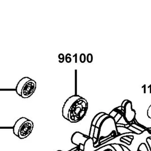 96100-62033-00 BEARING BALL RADIAL 6203 — diagram cutout