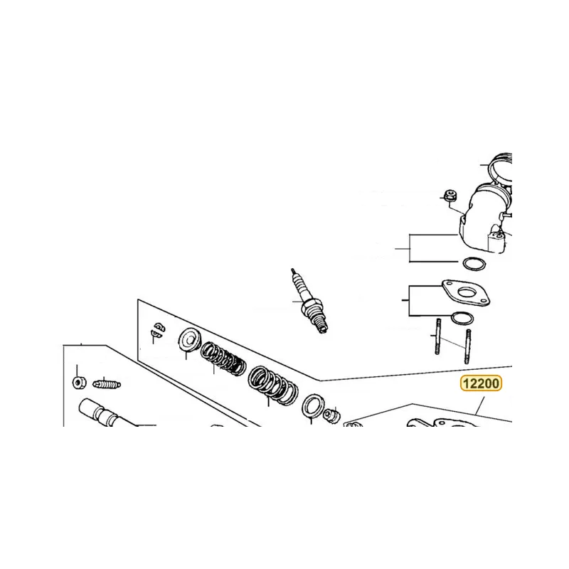 12200-KGBG-BA0 HEAD CYLINDER — diagram cutout