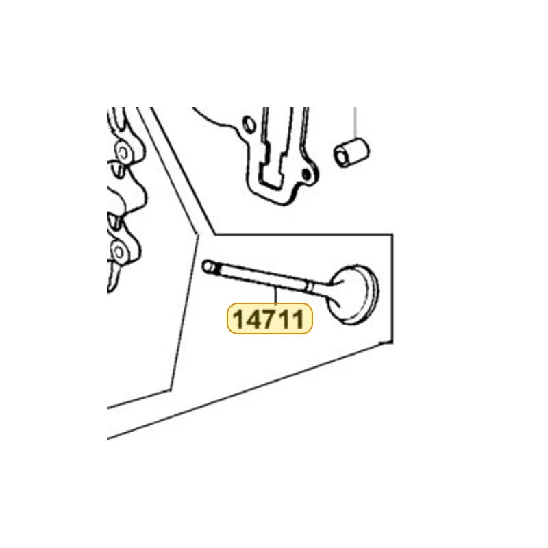 14711-KGBG-C00 VALVE INLET — diagram cutout