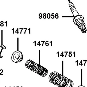 14761-KGBG-900 SPRING VALVE INNER — diagram cutout