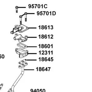 18601-KBE2-900 REED VALVE COMP — diagram cutout