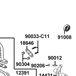 90033-GFY6-C11 BOLT STUD 6*16 — diagram cutout