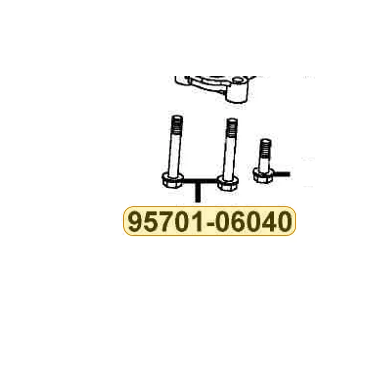 95701-06040-00 BOLT FLANGE 6*40 (B) — diagram cutout