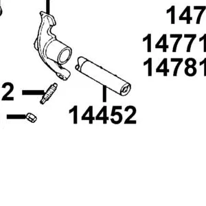 14452-GFY6-W10 SHAFT EXH ROCKER ARM — diagram cutout