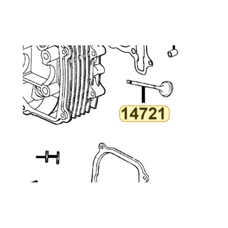 14721-KUDU-C00 VALVE EXHAUST — diagram cutout