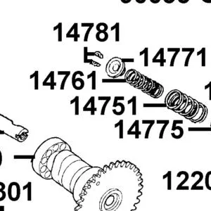 14751-KUDU-C10 SPRING VALVE OUTER — diagram cutout