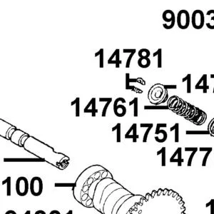 14761-KUDU-C10 SPG VALVE INNER — diagram cutout
