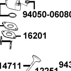 16201-GFY6-E90 GASKET CARB INSULATOR — diagram cutout