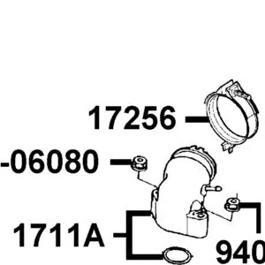17256-GFY6-C00 BAND INSULATOR — diagram cutout