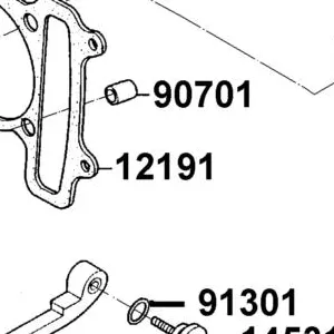12191-KGBG-E90 GASKET CYLINDER @A — diagram cutout