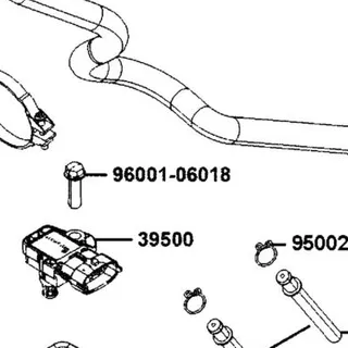 96001-06018-08G BOLT FLANGE SH 6*18 (C) — diagram cutout