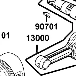 13000-KUDU-C00 CRANK SHAFT COMP — diagram cutout