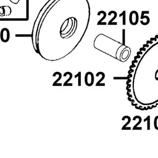 22102-LDC8-E10 FACE DRIVE — diagram cutout