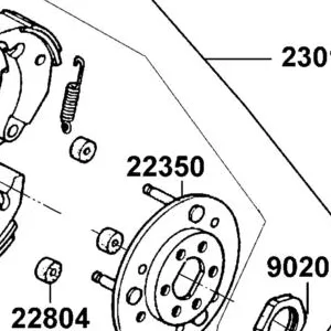 22350-GKAK-930 PLATE COMP DRIVE — diagram cutout