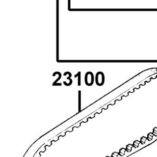 23100-KEB7-C00 BELT DRIVE — diagram cutout