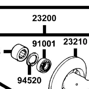23200-LDC8-C10 FACE ASSY DRIVEN — diagram cutout