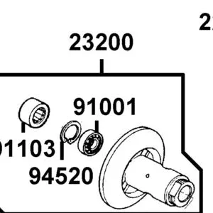 91001-GGA7-C00 BRG RADIAL BALL 6901U — diagram cutout