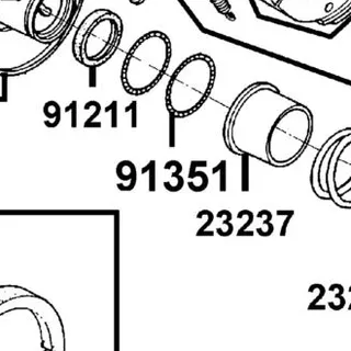 91351-6B42-C00 O-RING PINION CAP