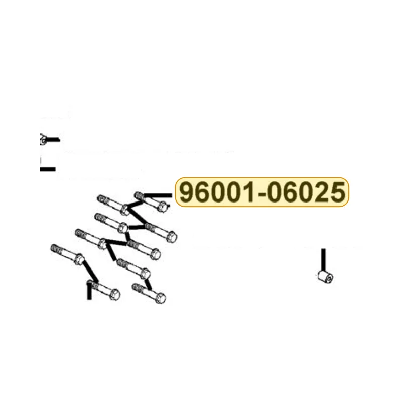 96001-06025-07G BOLT FLANGE SH 6*25 (K) — diagram cutout