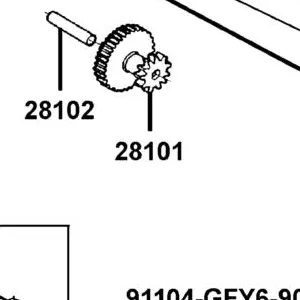 28101-GFY6-C00 GEAR STARTER REDUCTION — diagram cutout