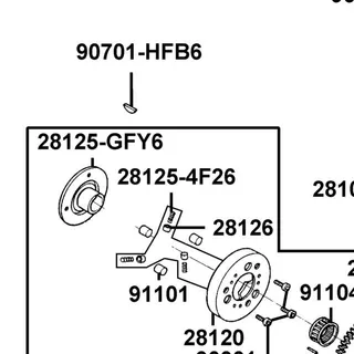 28125-4F26-C00 SPRING ROLLER STARTER CLUTCH — diagram cutout