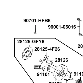 28125-GY6-9010 FLANGE STARTING CLUTCH — diagram cutout