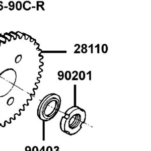 90201-GFY6-901 NUT LOCK 22MM — diagram cutout