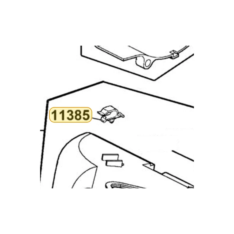 11385-KGBG-C00 "CLAMPER CARB, DRAIN TUBE" — diagram cutout
