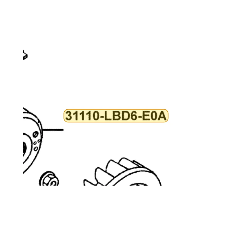 31110-LBD6-E0A FLYWHEEL COMP — diagram cutout