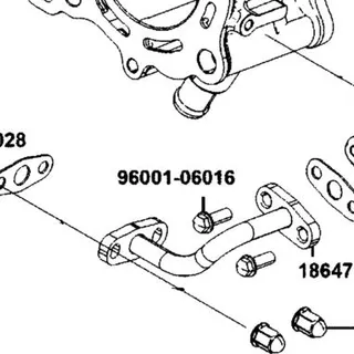 96001-06016-08G BOLT FLANGE SH 6x16 (C) — diagram cutout