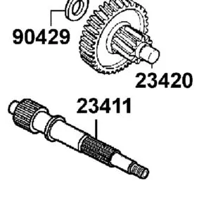 23411-ALC8-E60 SHAFT DRIVE — diagram cutout
