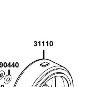 31110-KUDU-C00 FLYWHEEL COMP — diagram cutout