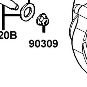 90309-KLF0-C00 NUT FLANGE 8MM(C) — diagram cutout