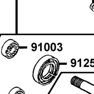 91003-KDS4-C00 BRG BALL RADIAL 6301TMB — diagram cutout