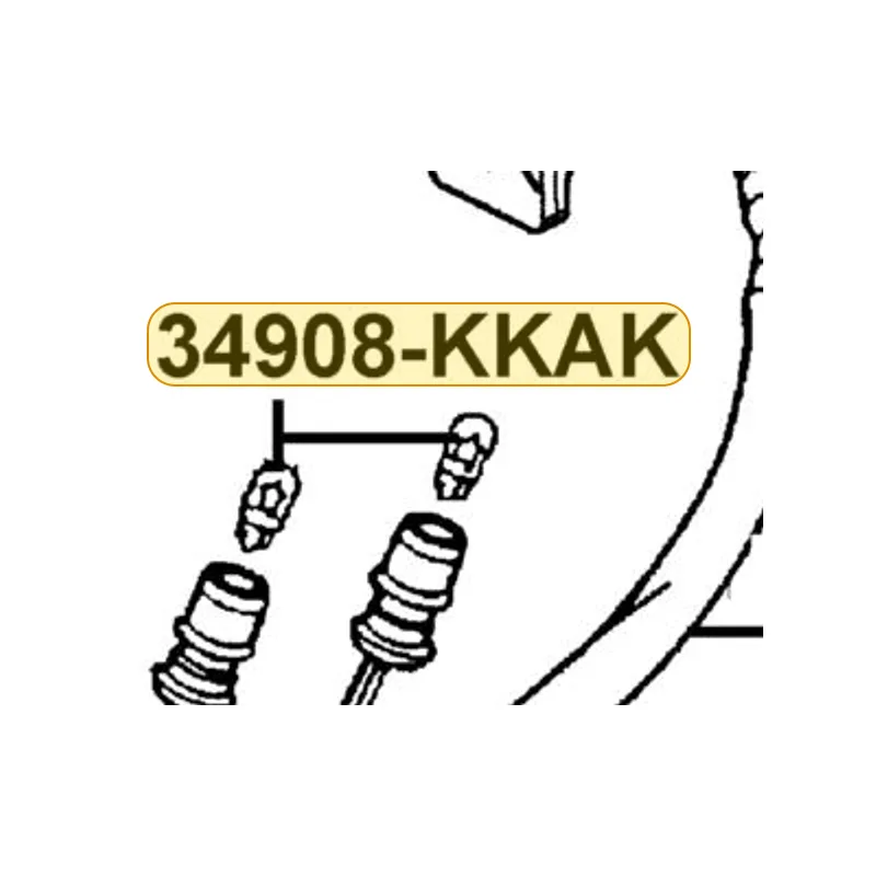 34908-KKAK-C00 BULB WEDGE BASE T6.5(12V.1.7W) — diagram cutout
